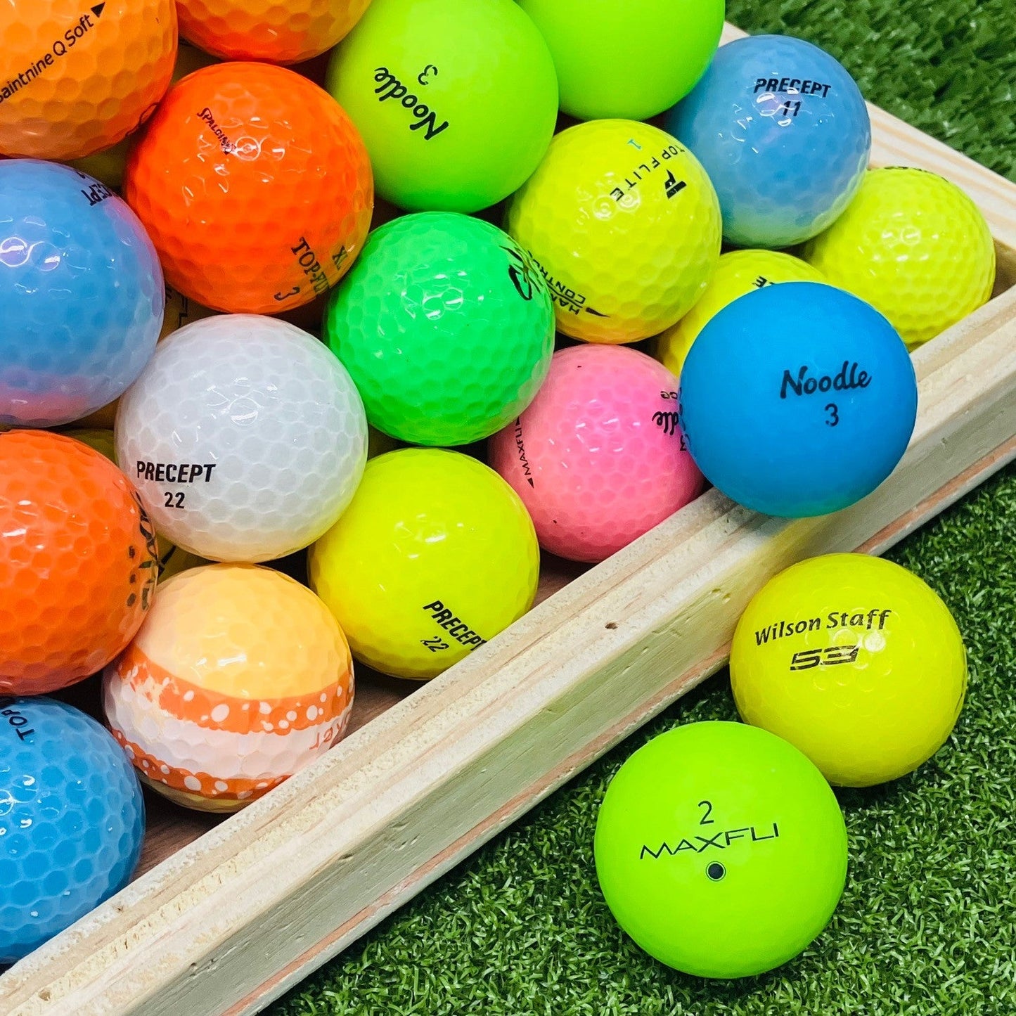 Assorted Color Mix Used Golf Balls