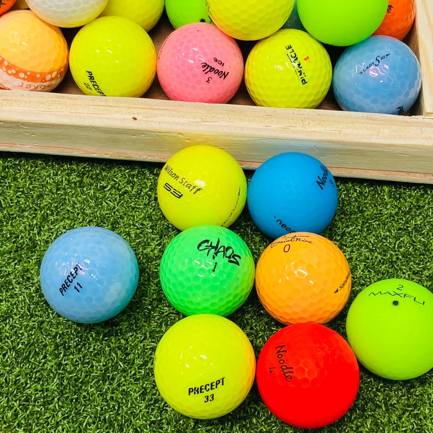 Assorted Color Mix Used Golf Balls