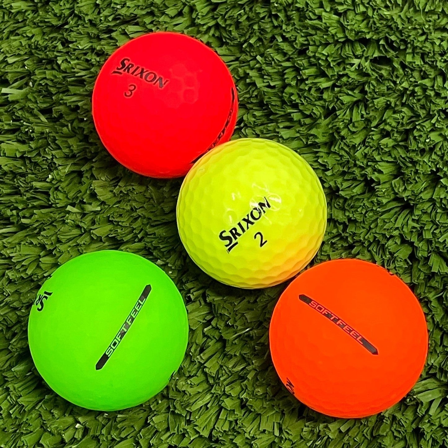 Srixon Soft Feel Color Mix Used Golf Balls