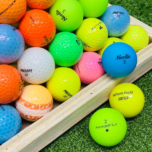 Assorted Color Mix Used Golf Balls